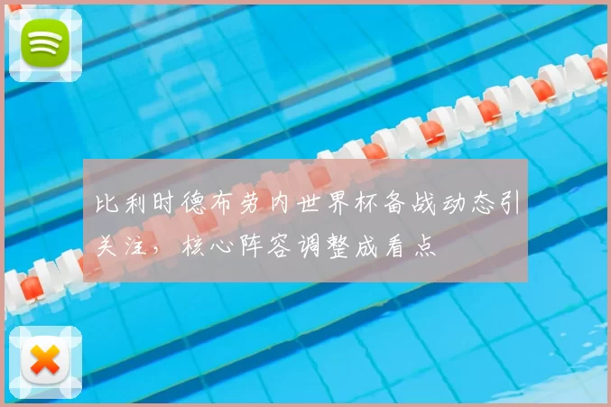 比利时德布劳内世界杯备战动态引关注，核心阵容调整成看点