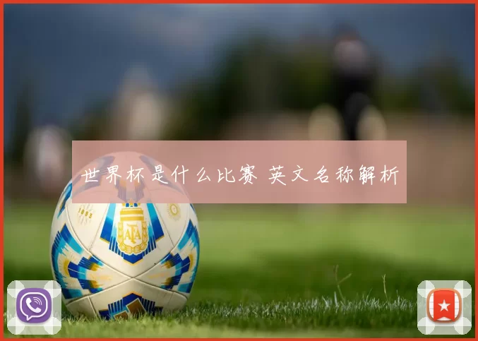 世界杯是什么比赛 英文名称解析